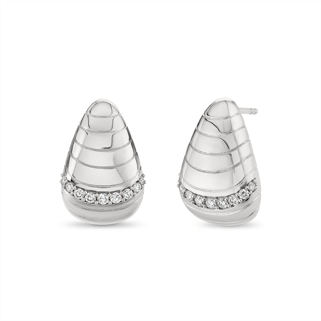 Auravie Honeycomb Diamond Earrings