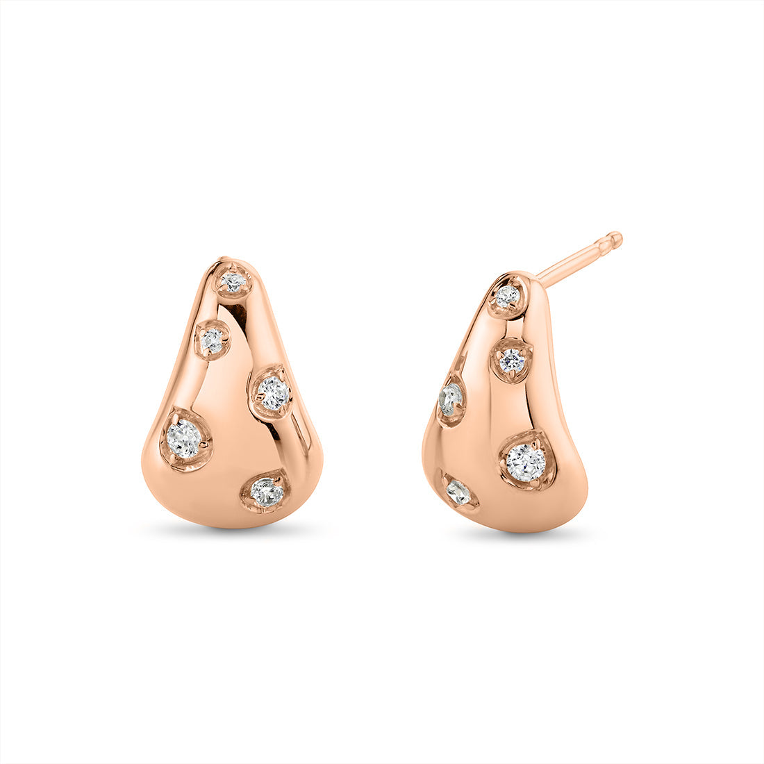 Auravie Shell Shape Diamond Earrings