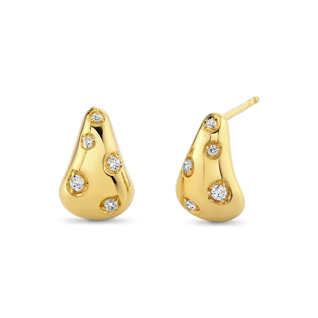 Auravie Shell Shape Diamond Earrings