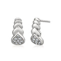 Auravie Shell Scallop Diamond Earrings
