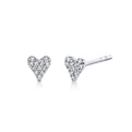 Eternelle Diamond Heart Stud Earrings