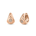 Auravie Shell Scallop Diamond Earrings