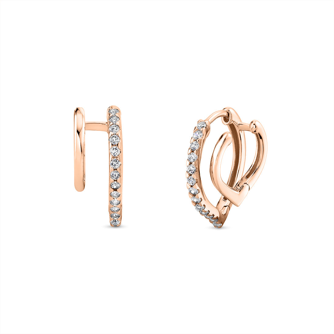 Shell Heritage Shell Duo Diamond Earrings