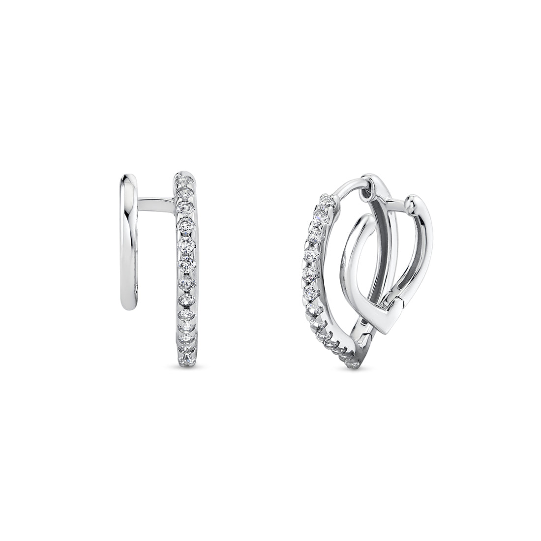 Shell Heritage Shell Duo Diamond Earrings