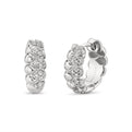 Auravie Shell Honeycomb Diamond Earrings