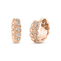 Auravie Shell Honeycomb Diamond Earrings