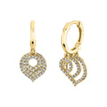 Shell Heritage Shell Trio Dangle Diamond Earrings