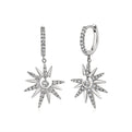 Solaz Diamond Sun Drop Earrings