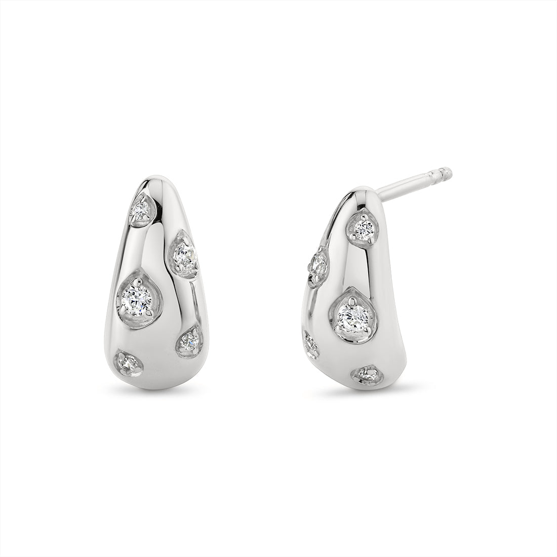 Auravie Shell Shapes Diamond Earrings
