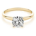 14K Yellow Gold Round Brilliant Diamond Solitaire Engagement Ring (1ctw) 