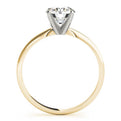 14K Yellow Gold Round Brilliant Diamond Solitaire Engagement Ring (1ctw) 