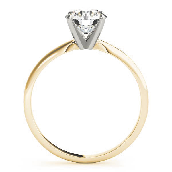 14K Yellow Gold Round Brilliant Diamond Solitaire Engagement Ring (1ctw) 