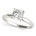 14K White Gold Cushion Cut Diamond Solitaire Engagement Ring (1ctw) 