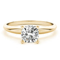 14K Yellow Gold Cushion Cut Diamond Solitaire Engagement Ring (1ctw) 