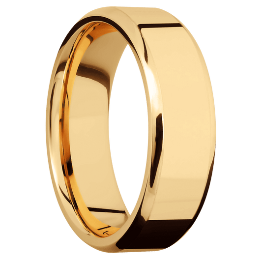 14K Yellow Gold + Polish , Polish Finish