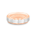 Fluted Shell Two Tone Brushed Mens Band - Francis