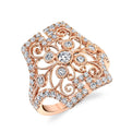 Vintage Inspired Rose Gold Ring