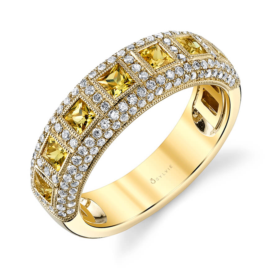 Yellow Gold and Yellow Diamond Ring