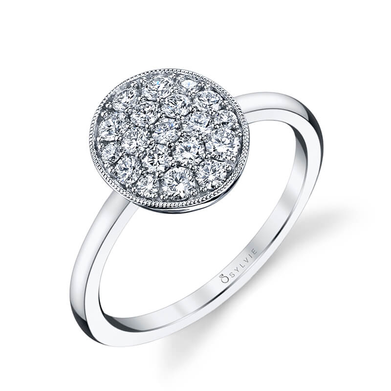 Modern Round Brilliant Diamond Ring