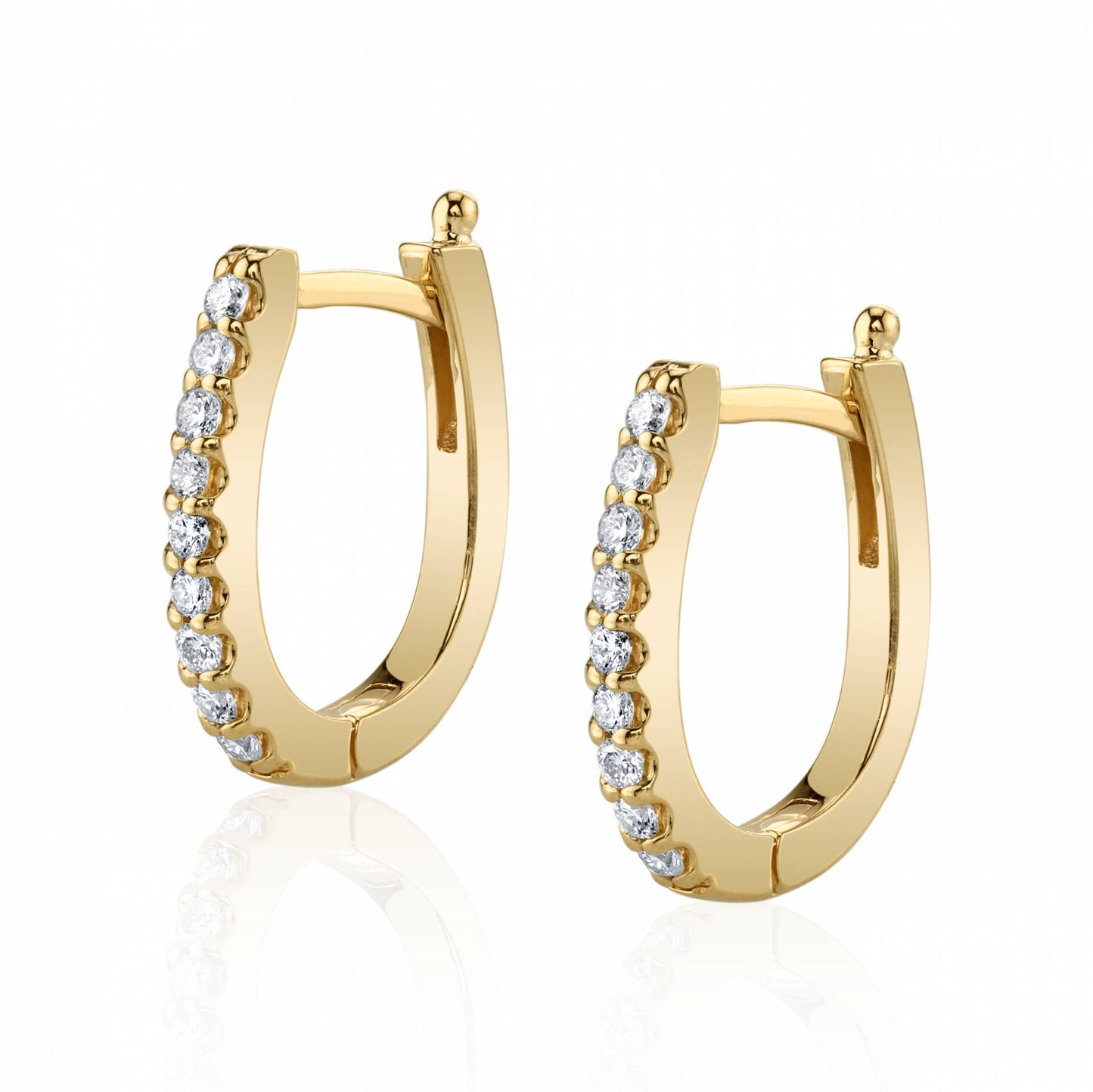 Diamond Huggie Earrings - 0.10 Carats