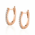 Diamond Huggie Earrings - 0.10 Carats