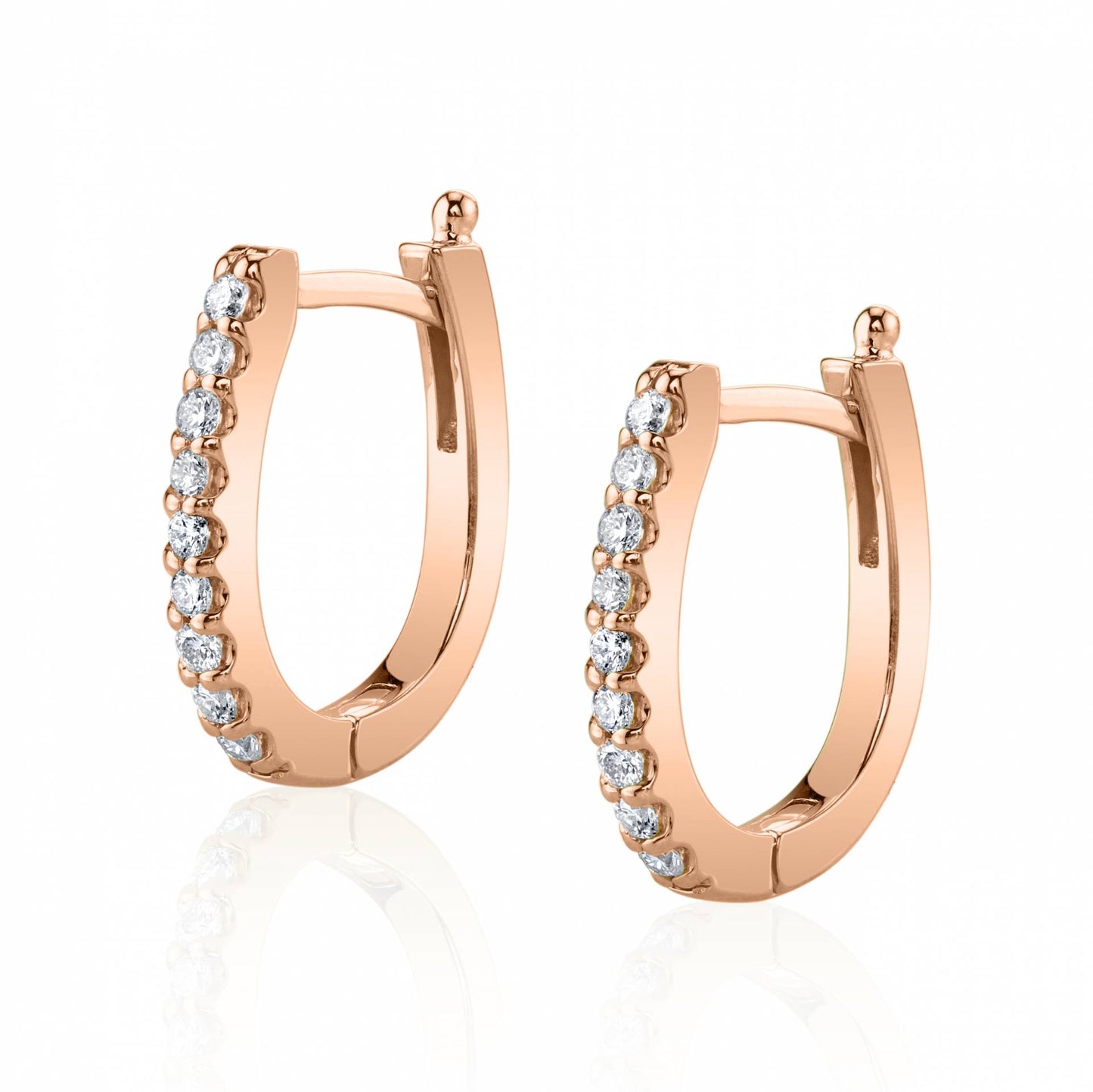 Diamond Huggie Earrings - 0.10 Carats