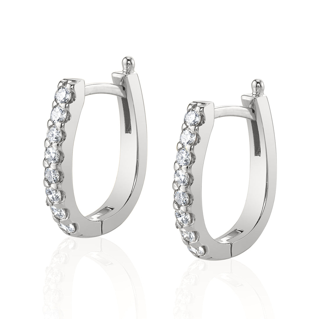 Diamond Huggie Earrings - 0.50 Carats