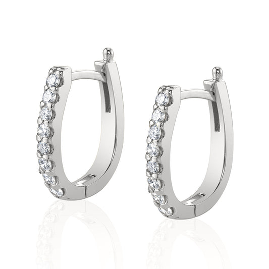 Diamond Huggie Earrings - 0.50 Carats