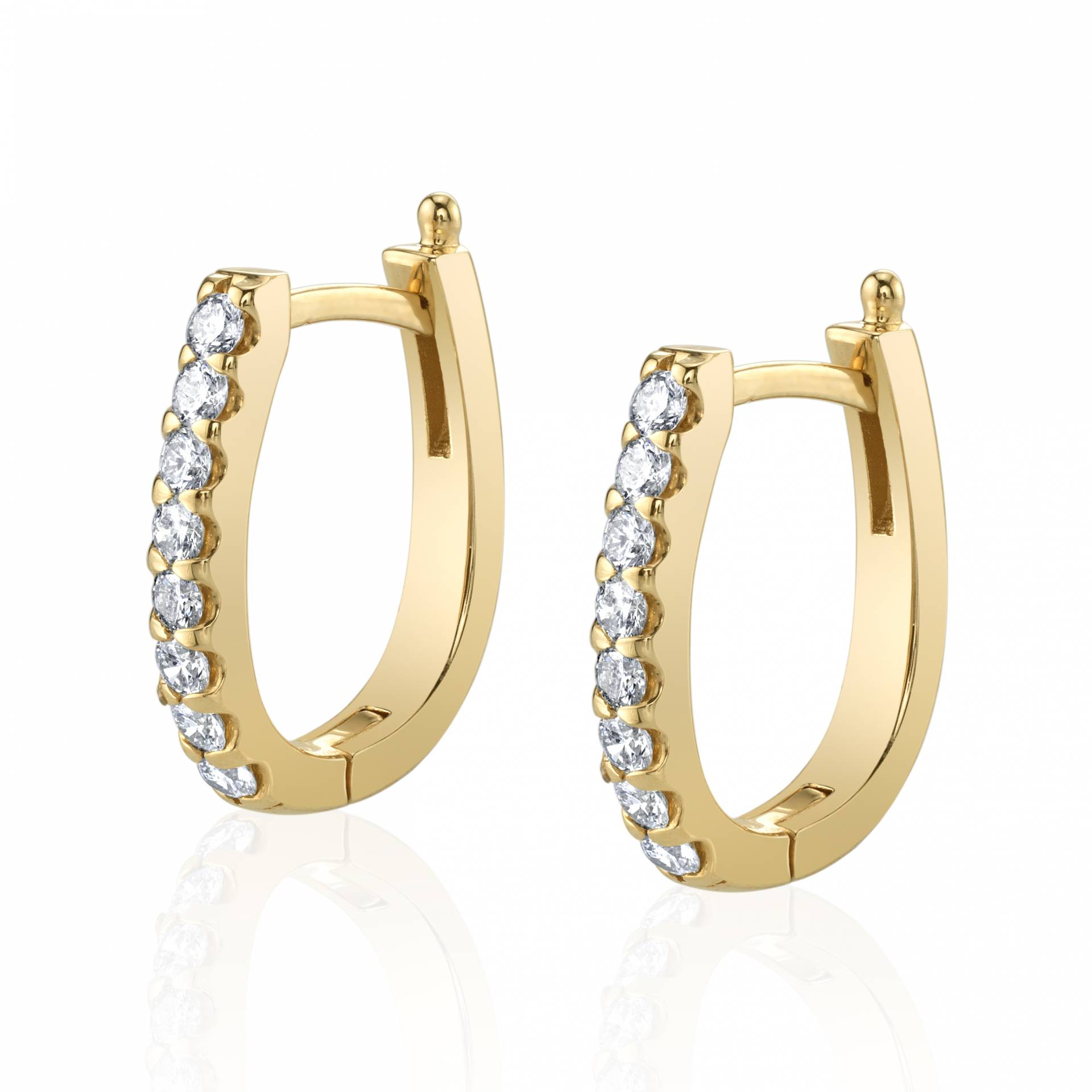 Diamond Huggie Earrings - 0.50 Carats