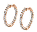 Diamond Hoop Earrings - 22MM - 1.70 Carats