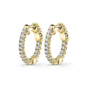 Diamond Huggie Earrings - 19MM - .70 Carats
