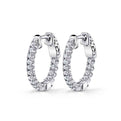 Diamond Huggie Earrings - 19MM - .70 Carats