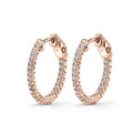 Diamond Huggie Earrings - 19MM - 0.40 Carats