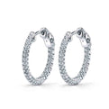 Diamond Huggie Earrings - 19MM - 0.40 Carats