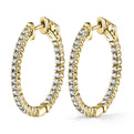 Diamond Hoop Earrings - 27MM - 0.60 Carats
