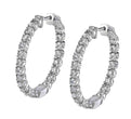 Diamond Hoop Earrings - 27MM - 1.50 Carats