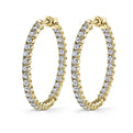 Diamond Hoop Earrings - 32MM - 4.65 Carats