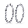 Diamond Hoop Earrings - 32MM - 4.65 Carats