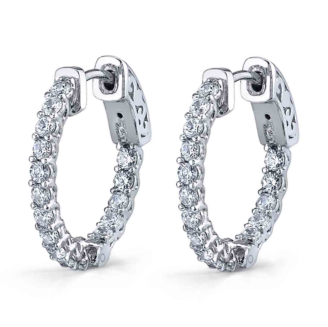Classic Huggie Earrings - 19MM - 1.10 Carats