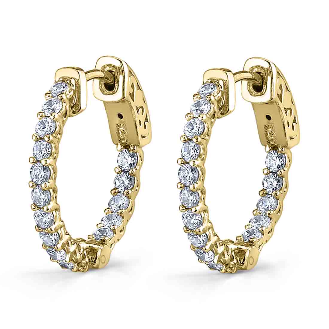 Classic Huggie Earrings - 19MM - 1.10 Carats