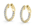 Pave Diamond Huggie Earrings - 19MM - 1 Carat