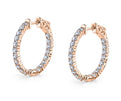 Classic Diamond Huggie Earrings - 24MM - 2.00 Carats