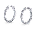 Classic Diamond Huggie Earrings - 24MM - 2.00 Carats