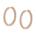 Modern Diamond Hoops - 24MM - 1.54 Carats