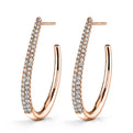 Classic Diamond Hoop Earrings
