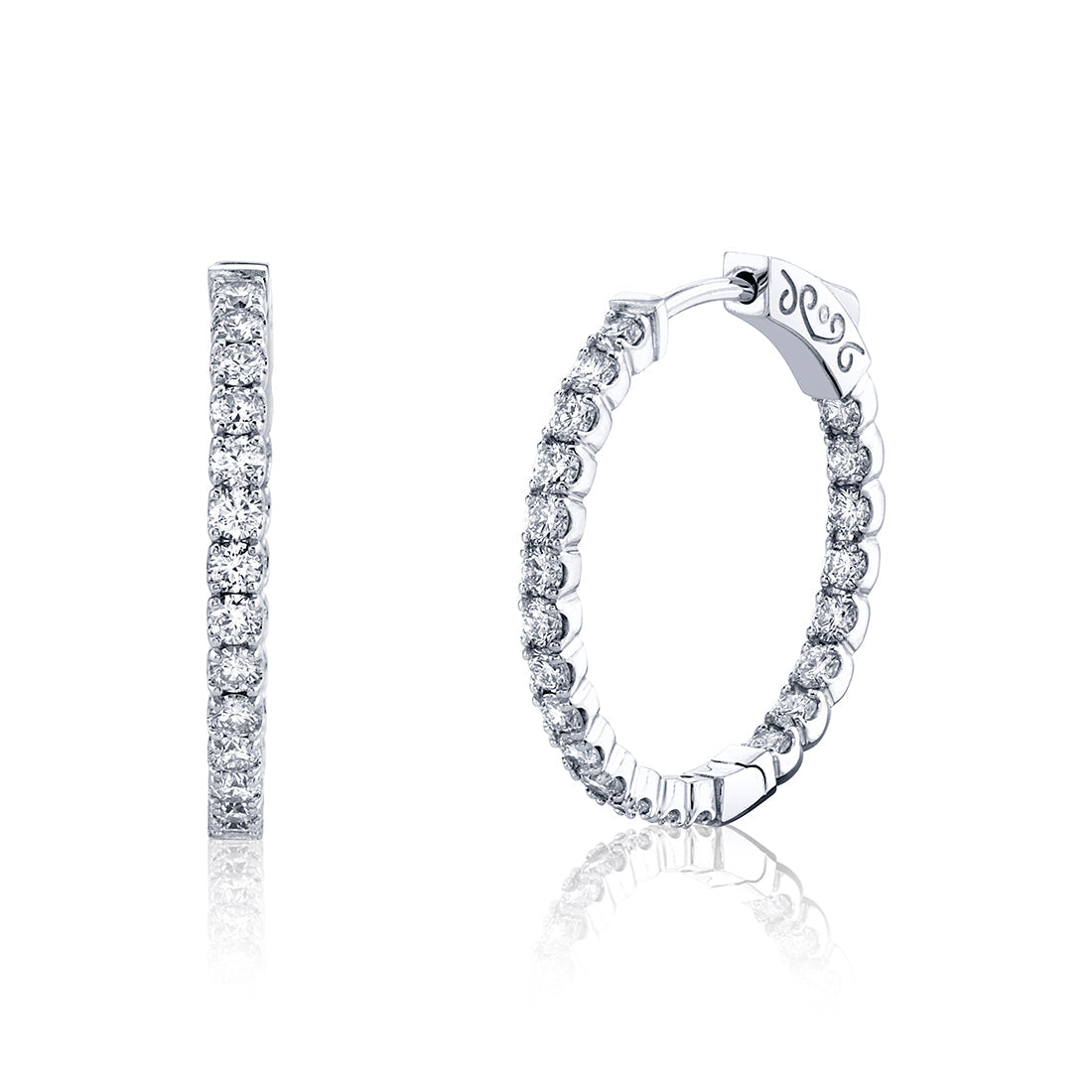 24MM Diamond Hoops