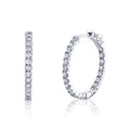 24MM Diamond Hoops