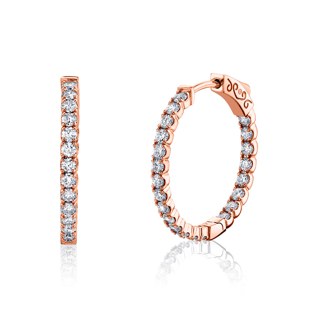 24MM Diamond Hoops