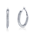 Crossover Diamond Hoops