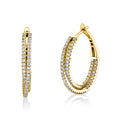 Crossover Diamond Hoops